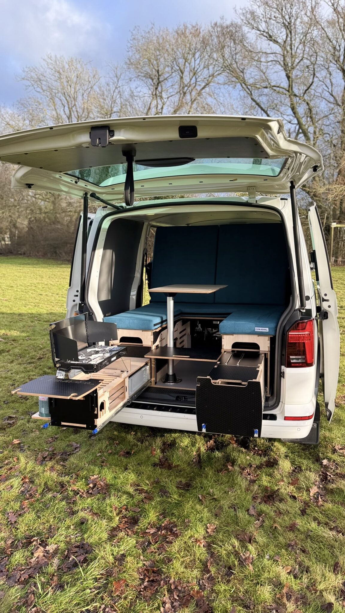 vw transporter campal elevate camper pod