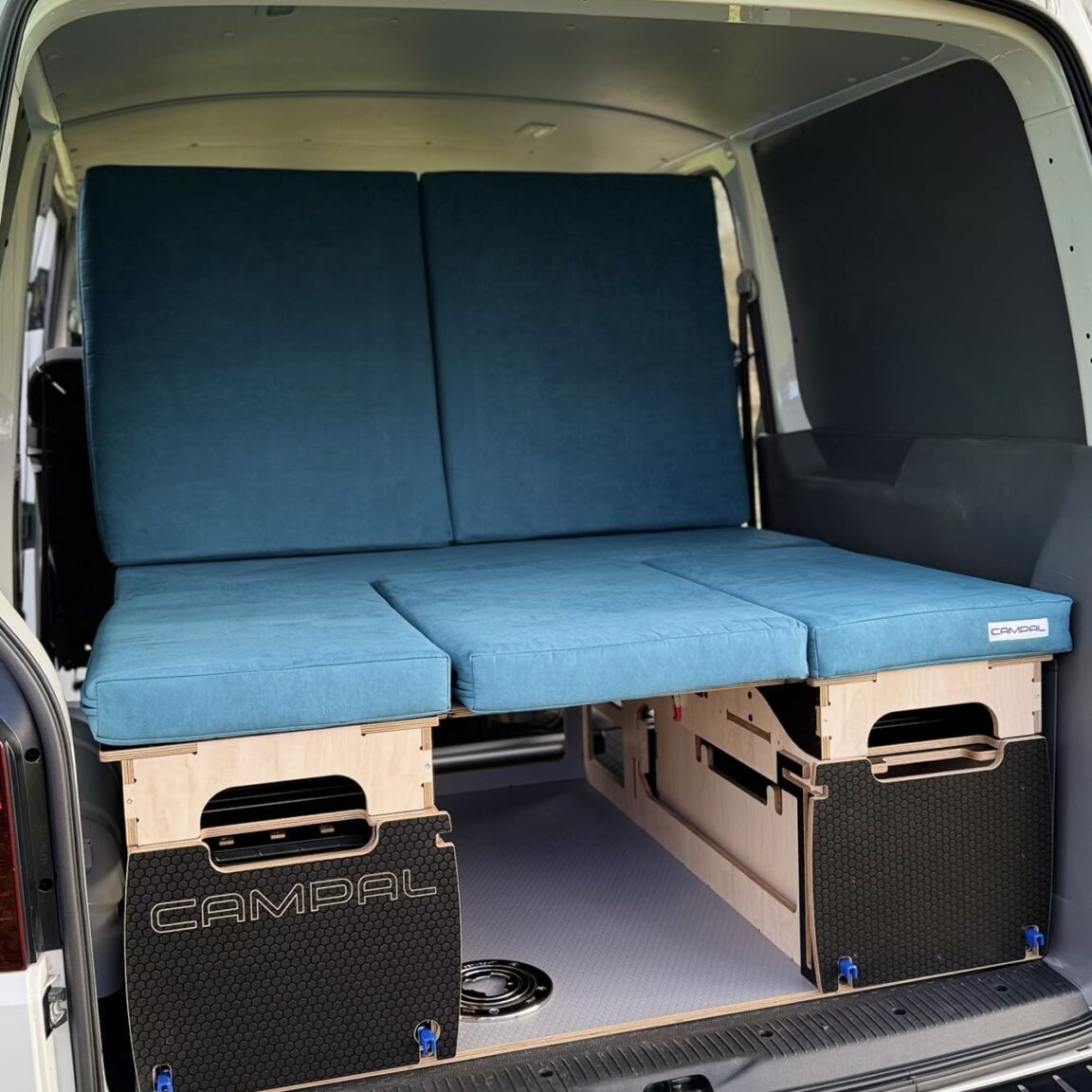 vw transporter campal elevate double bed campervan