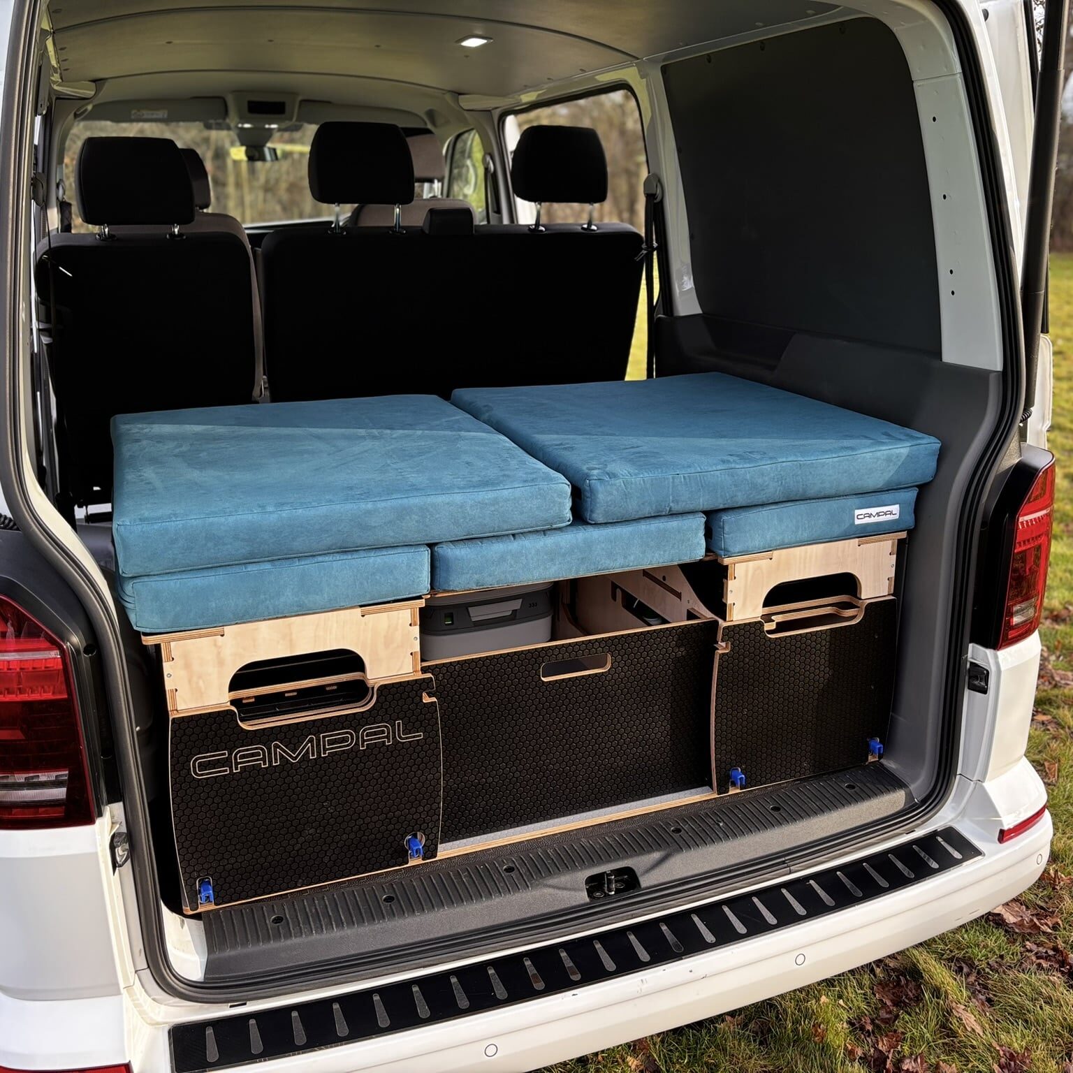 vw transporter campal elevate removable pod with back seats
