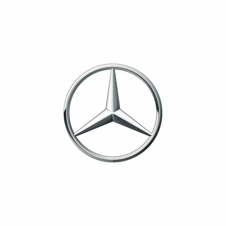Mercedes logo.
